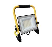 V-TAC PRO Faro LED SMD Chip CREE da Cantiere 50W con Staffa e Cavo 3m 6500K Nero IP65