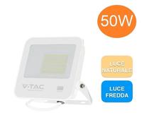 V-TAC PRO FARO PROIETTORE LED SMD 50 WATT CHIP SAMSUNG CAVO 1 metro IP65 [EEK: F]