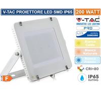 VT-421 - Proiettore a led, 200 W, 16000lm, 6400K, bianco, IP65, chip SAMS