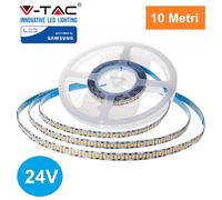 STRISCIA 2400 LED B. CALDO 10MT NO IMP. C. SAMSUNG 24V VT-2835SIP20-LED320 V-TAC