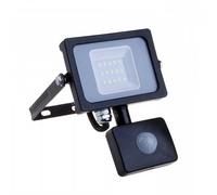 V-TAC PRO VT-10-S faro led 10W ultra slim nero con sensore PIR bianco caldo 300K