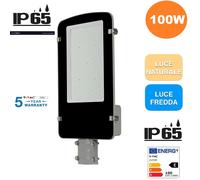 V-TAC PRO VT-100ST Armatura Stradale LED Chip Samsung 100W 120LM/W Colore Grigio [EEK: E]