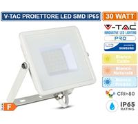 V-TAC PRO VT-30 FARO LED SMD 30W ULTRASOTTILE CHIP SAMSUNG DA ESTERNO IP65 [EEK: A+]