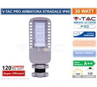 V-TAC PRO VT-34ST LAMPADA STRADALE LED 30W LAMPIONE SMD CHIP SAMSUNG IP65