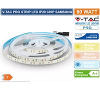 V-TAC PRO VT-5-120 STRISCIA LED 2835 MONOCOLORE 120 LED METRO CHIP SAMSUNG 5 MT