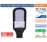V-TAC PRO VT-51ST Armatura lampada stradale led chip samsung SMD 50W 84LM/W [EEK: F]