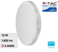 V-TAC PRO VT-8033 PLAFONIERA LED CIRCOLARE CON CHIP SAMSUNG 15W 1850 LM IP44