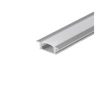 PROFILO ALLUMINIO SILVER LINEARE PER STRISCE LED DA 2MT OPACO CON DIFFUSORE VT-8106-LED3350 V-TAC