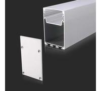V-TAC Kit montaggio strip LED 20005075mm Alluminio con diffusore involucro bianco 1 pz