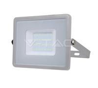 V-Tac PRO VT-30 Faro LED SMD 30W Ultrasottile Chip Samsung da Esterno Colore Grigio - SKU 454 / 455 / 456 - Temperatura Colore: Bianco Freddo