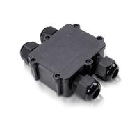 SCATOLA DI DERIVAZIONE A 4 INGRESSI CON MORSETTI IP68 NERO VT-871-LED5982 V-TAC