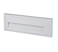 PUNTO LUCE LED SMD 3W SEGNAPASSO RETTANGOLARE A PARETE IP65 BIANCO - SKU 211326