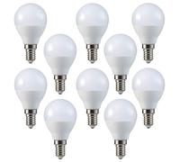 V-TAC, set da 10 pezzi, lampadine a LED, E14, forma a pera, P45, angolo di diffusione 180 °, Weiss 6400k, E14, 4.00W, 230.00V