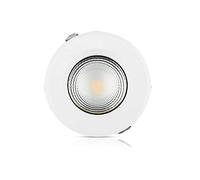 V-TAC SKU.1270 Downlight LED High LUMENS 10W VT-26101, Plastica, e altri materiali, 10 W, Bianco, Profondità: 71 mm