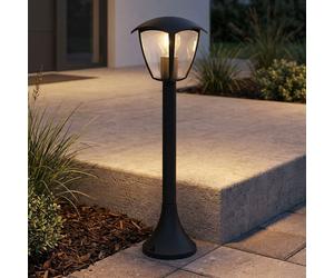 V-TAC Stehlampe Esterno LED Alu Nera 1 Luce E27 IP44 60 cm 15 W