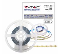 V-TAC Strip LED SMD2835 18W/m 5m 238 LED/m 135LM/W 24V IP20 10mm [EEK: D]