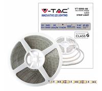 V-TAC Strip LED SMD5050 11W/m 5m 60 LED/m 12V 3000K IP65 10mm