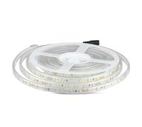 V-TAC Striscia Led da Esterno IP65 Impermeabile 10W - 5 Metri di Lunghezza - SMD 5050 Alta Luminosità - Luce Bianca Naturale 4000k - Strisce Led - Strip Adesiva e Copertura in Silicone - 24 Volt