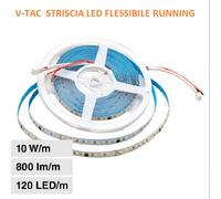 V-TAC STRISCIA LED FLEX RUNNING 100W MONOCOLORE 120 LED/M 24V 10mt GIOCHI LUCE