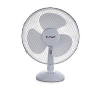 V-TAC Ventilatore da tavolo VT-4012-3 34 cm 40W 3 pale 3 velocità Bianco LED7924