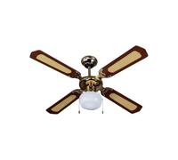 V-TAC Ventilatore LED da Soffitto E27 con Motore a Corrente Alternata da 50W 4 pale