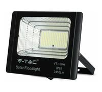 V-TAC VT-100W FARO LED 35W A BATTERIA CON PANNELLO SOLARE E TELECOMANDO 2450 lm
