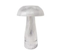 V-TAC Lampada LED da Tavolo 1W Colore Bianco Trasparente Ricaricabile con USB C Touch Dimmerabile 3in1