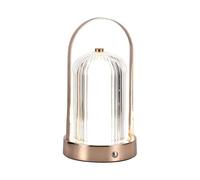 V-TAC VT-1057 Lampada LED da Tavolo 1W cct 3in1 colore bronzo antico ricaricabile con USB C Touch Dimmerabile 12cm - 7991