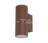V-TAC VT-11015 PORTALAMPADA DA MURO CON DOPPIO ATTACCO GU10 APPLIQUE IP65 COLORE