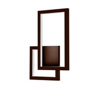 V-TAC VT-11120 lampada led da parete geometrica doppio rettangolo e quadrato 20W colore Corten design moderno 4000k IP20 sku 6841
