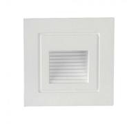 V-TAC VT-1128 Lampada segnapasso LED 3W applique da parete quadrato bianco IP65 bianco caldo 3000K - SKU 10376