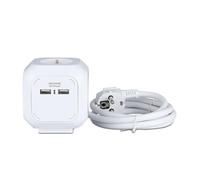 MULTIPRESA SCHUKO 4 POSTI CON 2 PRESE USB VT-1153-LED8800 V-TAC