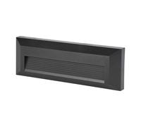 V-TAC VT-1162 PUNTO LUCE SEGNAPASSO LED RETTANGOLARE COLORE NERO 3W ESTERNO IP65 [EEK: G]