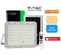 FARO LED CON PANNELLO SOLARE 15W BIANCO NATURALE VT-120W-LED7844 V-TAC