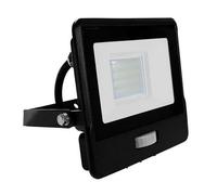 FARO LED NERO 20W BIANCO FREDDO CON CHIP SAMSUNG E SENSORE DI MOVIMENTO VT-128S-LED20285 V-TAC
