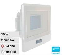 V-TAC VT-138S FARO SMD LED SAMSUNG 30W IP65 SENSORE DI MOVIMENTO E CREPUSCOLARE