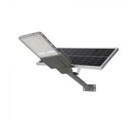 V-TAC Armatura Stradale Chip Bridgelux con Pannello Solare 20W Colore Grigio 6500K IP65