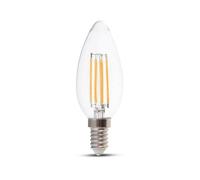 LAMPADINA LED E14 4W FILAMENTO CALDA A CANDELA VT-1986-LED214301 V-TAC