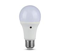 V-TAC VT-2016, Lampadina LED E27 9W A60 con Sensore Crepuscolare 2700K