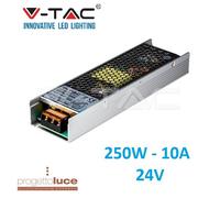 V-Tac VT-22250 Driver Alimentatore 250W Slim Series Per Uso Interno 24V a 2 Uscite con Morsetti a Vite - SKU 3273