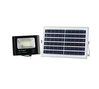 V-Tac VT-25W Faro LED 12W a Batteria con Pannello Solare e Telecomando - SKU 8573 / 94006 - Temperatura Colore: Bianco Naturale