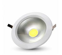 V-TAC VT-26301 Faretto LED da Incasso Rotondo LED COB 30W 120LM/W A++ Colore Bia [EEK: A]