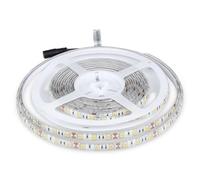 Strip led 12V, bianco naturale 4000K, 5 metri, SMD5050, 11W/m, 60 led/m, IP65 [EEK: G]