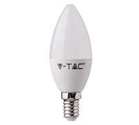 V-TAC VT-5114, Lampadina LED E14 4,5W a Candela Compatibile con Google Home e Amazon Alexa Tramite App Smart RGB e 3 in 1 Dimmerabile