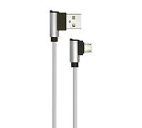 V-tac VT-5361 Micro-USB naar USB Kabel - L-type - 1 meter - zilver