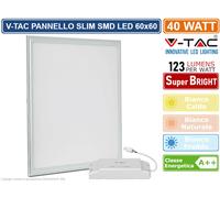 PANNELLO LED 40W LED 600X600 BIANCO NATURALE 4950LM VT-6060-LED216024 V-TAC