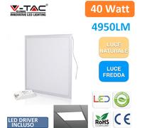 PANNELLO LED 40W LED 600X600 BIANCO NATURALE 4950LM VT-6060-LED216024 V-TAC