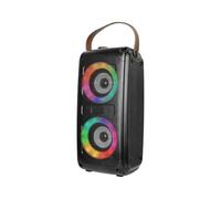 V-TAC VT-6203 Speaker cassa bluetooth portatile a batteria 2 * 10W ingresso USB - microsd - led trolley ricaricabile karaoke - sku 6664