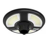 V-Tac Vt-65w Lampione Led 10w Da Giardino Autoalimentata A Batteria Con Pannello Solare E Sensore Integrato 6400k Con Telecomando Rf Ip65 - Sku 5153