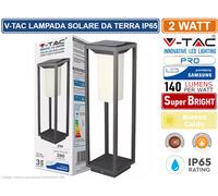 VT-785 - Luce di polline a energia solare a LED, grigio, 3000 K, sensore